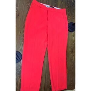 Banana Republic Avery Mid Rise Ankle Performance Pants Size 8 Bright Pink NWOT